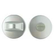WC-knob on round rose with 5 mm spindle, 37-42 mm doors (SC)